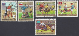 MANAMA 1970 - Yvert 29A/E° - Calcio | - Other & Unclassified