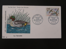 FDC Canard Sarcelle Duck France 1960 - Patos