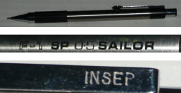 Rare Porte-mine En Métal F-1 SP 0,5 Mm SAILOR, INSEP, I.N.S.E.P. - Pens