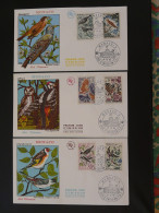 FDC (x3) Oiseaux Birds Monaco 1962 - Verzamelingen, Voorwerpen & Reeksen