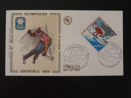 FDC Jeux Olympiques Grenoble Olympic Games Monaco 1968 - Winter 1968: Grenoble