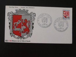 FDC Armoiries Blason Coat Of Arms Ville D'Auch Réunion 1967 - Cartas & Documentos