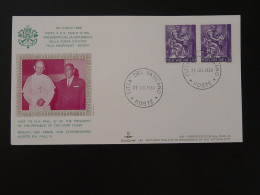 Lettre Cover Visite Du Pape Pope Paul VI En Côte D'Ivoire Président Houphouet Boigny Vatican 1969 - Covers & Documents