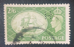 England GB Used Perfin Stamp - Perforés