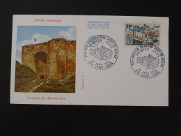 FDC Chateau Fort De Sedan Ardennes Medieval Castle Reunion CFA 1972 - Lettres & Documents