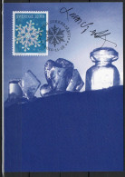 Lars Sjööblom. Sweden 2010. Snow Crystals.Michel 2787, 2788, 2789 Maxi Cards. Signed. - Cartoline Maximum