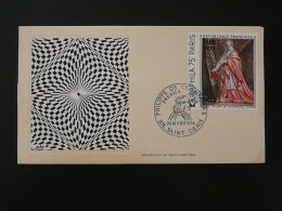 FDC Tableau Painting Cardinal De Richelieu Reunion CFA 1974 - Cartas & Documentos