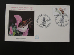 Lettre Cover Abeille Bee Exposition Apiculture Saint Riquier 80 Somme 1979 - Abeilles