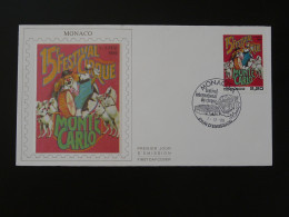 FDC Cirque Circus Cheval Horse Monaco 1990 - Zirkus