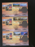 FDC (x3) Patrimoine Mondial Aux USA World Heritage In United States Nations Unies UNO 2003 - New York/Geneva/Vienna Joint Issues