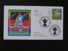 FDC Timbre Hologramme Coupe Du Monde Rugby World Cup France 2007 - Holograms