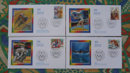 Série De 4 Set Of 4 FDC Jeux Olympiques Beijing Olympic Games France 2008 - Ete 2008: Pékin