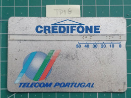 PORTUGAL PHONECARD USED TP01G PRATA - Portogallo
