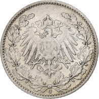 Empire Allemand, 1/2 Mark, 1911, Hambourg, Argent, TTB, KM:17 - 1/2 Mark