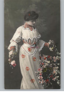 MODE - Dame Im Blumenkleid, 1905 - Mode