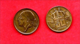 BELGIUM , 1955-1998, Circulated Coin, 50 Centimes, Dutch, Km148.2, C1655 - 50 Cents