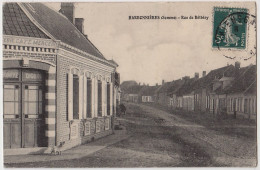 80 - B17893CPA - HARBONNIERES - Rue De Bethisy, Cafe Mercerie SOMERE DIGEON - Bon état - SOMME - Hornoy Le Bourg