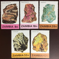 Zambia 1982 Minerals 1st Series MNH - Zambia (1965-...)