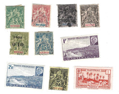 Lot De Timbres  - Martinique - Used Stamps