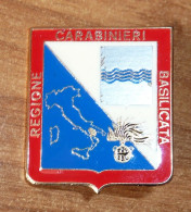 Distintivo Smaltato CC Regione Basilicata - Carabinier - Polizia - Obsoleto - Carabinieri Badge Insignia (231) - Polizia