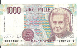 ITALIE 1000 LIRE 1990 VF P 114 A - 1.000 Lire