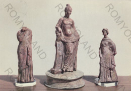 CARTOLINA  B10 POLICORO,MATERA,BASILICATA-STATUETTE FITTILI-FINE IV Secolo-MEMORIA,CULTURA,BELLA ITALIA,VIAGGIATA 1971 - Matera