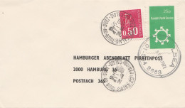 Frankreich 1971 Streikmarken Nach Hamburg Hamburger Abendblatt Piratenpost Randall Postal Service - Documents