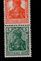 Deutsches Reich S 3 Germania MLH Falz * Mint (1) - Libretti & Se-tenant