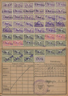 184 FISCAUX SOCIO-POSTAUX D'ALSACE LORRAINE 1943/1945  REGIME DEFINITIF ALLEMAND - Sonstige & Ohne Zuordnung