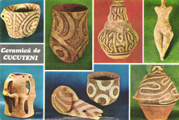 FINE ARTS, SCULPTURE, CUCUTENI, MULTIPLE VIEWS, CERAMICA, ROMANIA, POSTCARD - Sculture