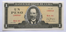 CUBA - 1 PESO - P 102 (1988) - UNCIRC -BANKNOTES - PAPER MONEY - CARTAMONETA - - Kuba