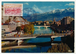 FRANCE - Carte Maximum - 0,50 Grenoble (Congrès) - 1971 - 1970-1979