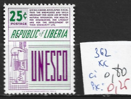 LIBERIA 362 ** Côte 0.80 € - UNESCO