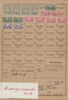 188 FISCAUX SOCIO-POSTAUX D'ALSACE LORRAINE 1941  Regime De Transition Timbres Français Et Allemands - Sonstige & Ohne Zuordnung