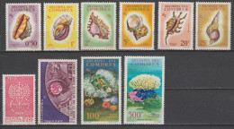 COMORES - 1962 - ANNEE COMPLETE Avec POSTE AERIENNE - YVERT N°19/25 ** MNH + A5/7 * MLH  - COTE = 87 EUR. - Nuovi