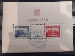 Czechoslovakia 1938 Block 4, Praga Used - Oblitérés