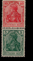 Deutsches Reich S 5 Germania MLH Mint Falz * - Postzegelboekjes & Se-tenant