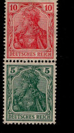 Deutsches Reich S 5 Germania MLH Mint Falz * - Carnets & Se-tenant