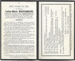 Doodsprentje  *  Boussemaere Louise-Marie ( ° Oudekapelle 1898 / + Oostende 1951 ) X Deburchgrave Pierre - Religion & Esotérisme