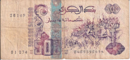 BILLETE DE ARGELIA DE 500 DINARS DEL AÑO 1998 (BANKNOTE) - Algeria