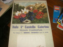 CALENDARIO 1955 ITALO CASTELLO CATERINA GENOVA RIVAROLO-TESSUTI CONFEZIONI - Formato Grande : 1961-70