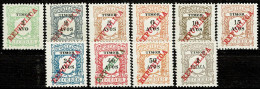 Timor, 1911, # 11/20, Porteado, MH And MNG - Timor