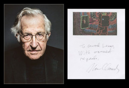 Noam Chomsky - The Father Of Modern Linguistics - Signed Card + Photos - Ecrivains
