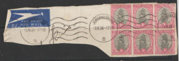 South Africa  1936   SG 56  1d X 3  Pair  On Piece Air Mail - Usados
