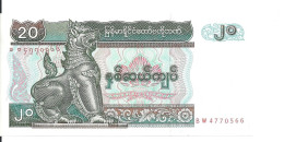 MYANMAR 20 KYATS ND1994 UNC P 72 - Myanmar