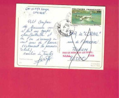 CP De 1980 Pour La France - YT N° PA 148 - Avion - Bermuda - Griffe Rouge Apposée à L' Arrivée - Cartas & Documentos