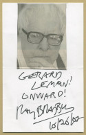 Ray Bradbury (1920-2012) - American Writer - Rare Signed Card + Photo - 2007 - Writers