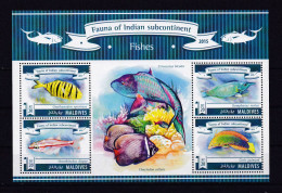 MALDIVES 2015 TIMBRE N°4697/00 NEUF** POISSONS - Maldives (1965-...)