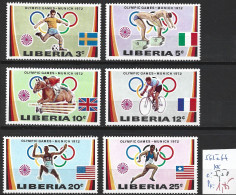 LIBERIA 562 à 67 ** Côte 5.50 € - Summer 1972: Munich