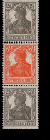 Deutsches Reich S 12 Germania MLH Mint Falz * - Carnets & Se-tenant